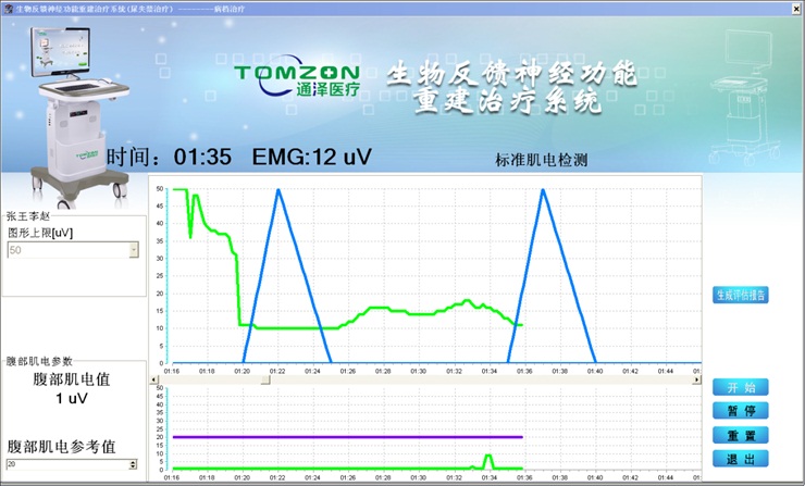盆底康復治療儀評估盆底肌流程